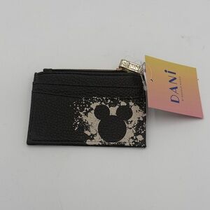 Danielle Nicole x Disney Black and Cream Mickey Mouse Wallet/ Card Holder